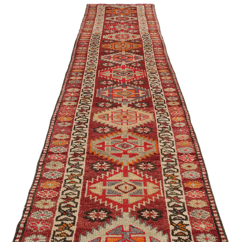 Vintage Tribal Runner Rug - 2' 7" x 12' 10" (31" x 154") - K0074665