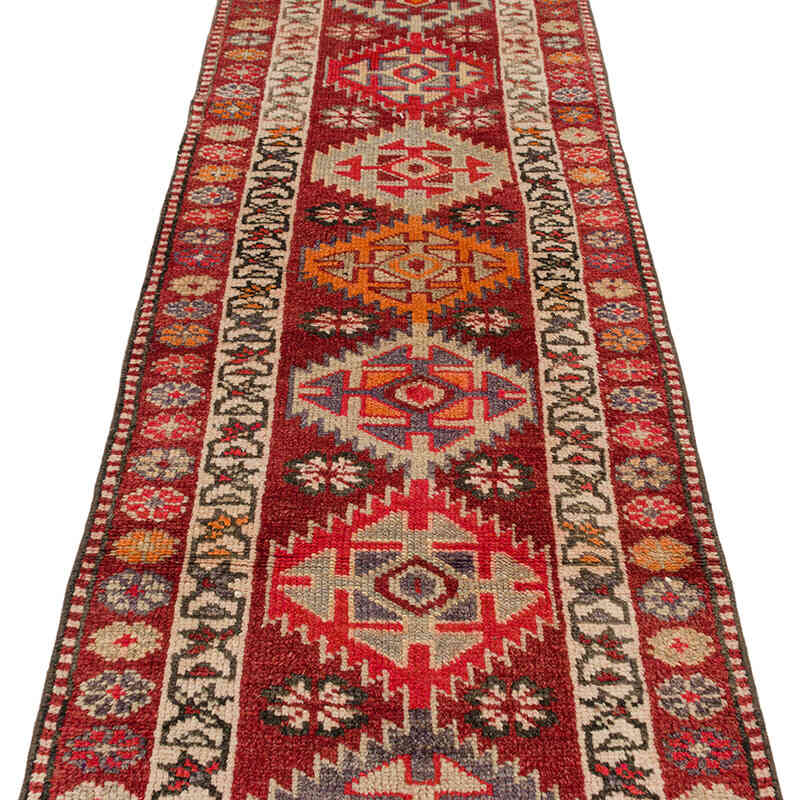 Vintage Tribal Runner Rug - 2' 7" x 12' 10" (31" x 154") - K0074665