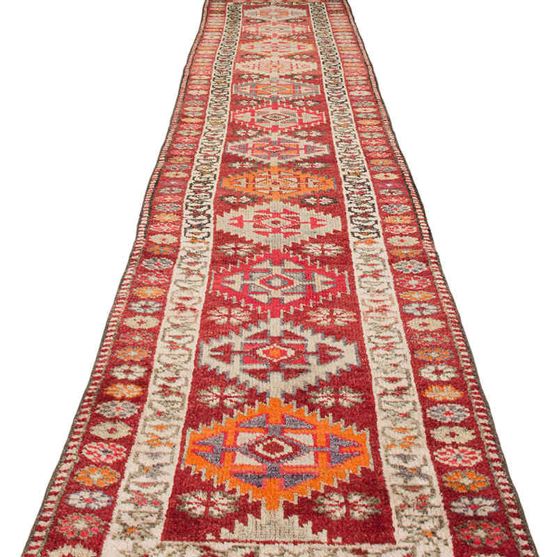 Vintage Tribal Runner Rug - 2' 7" x 12' 10" (31" x 154") - K0074665