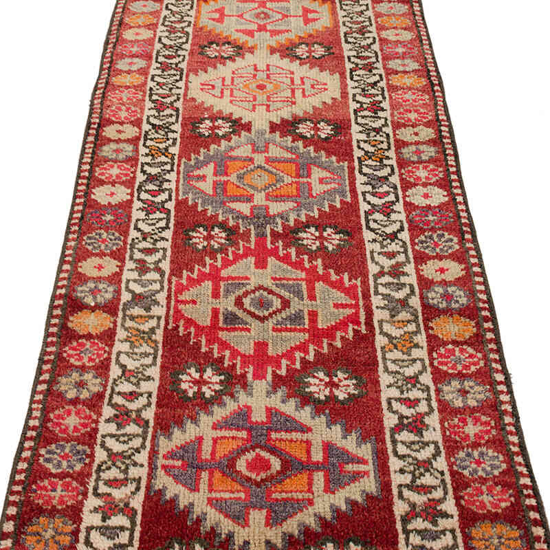 Vintage Tribal Runner Rug - 2' 7" x 12' 10" (31" x 154") - K0074665