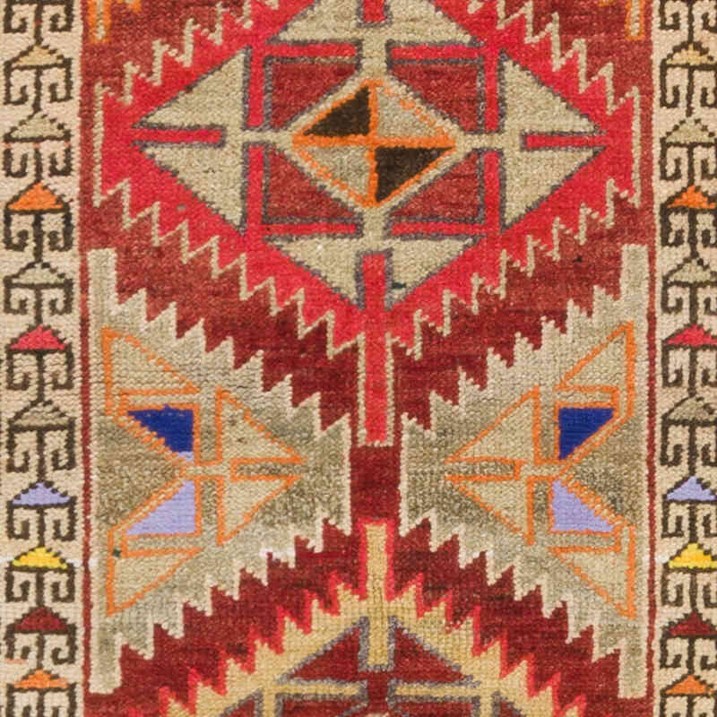 Vintage Tribal Runner Rug - 2' 7" x 11' 5" (31" x 137") - K0074666