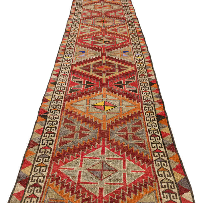 Vintage Tribal Runner Rug - 2' 7" x 11' 5" (31" x 137") - K0074666