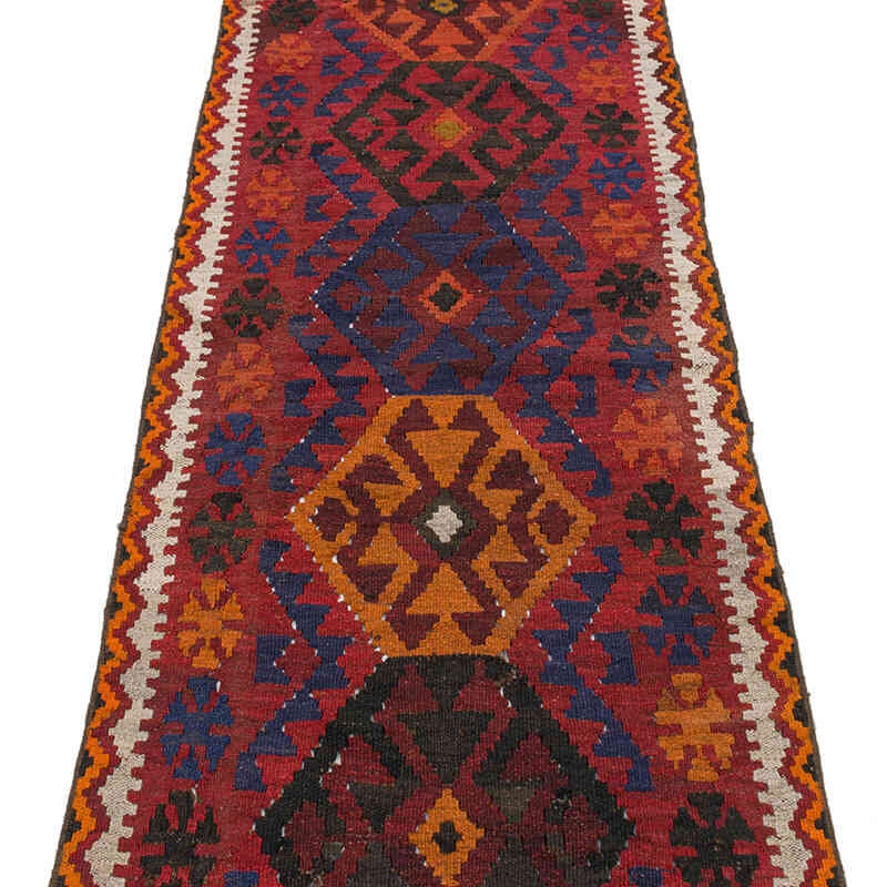 Vintage Tribal Kilim Runner - 2' 4" x 10' 11" (28" x 131") - K0074670