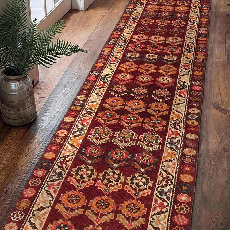 Vintage Tribal Runner Rug - 2' 9" x 11' 2" (33" x 134") - K0074679