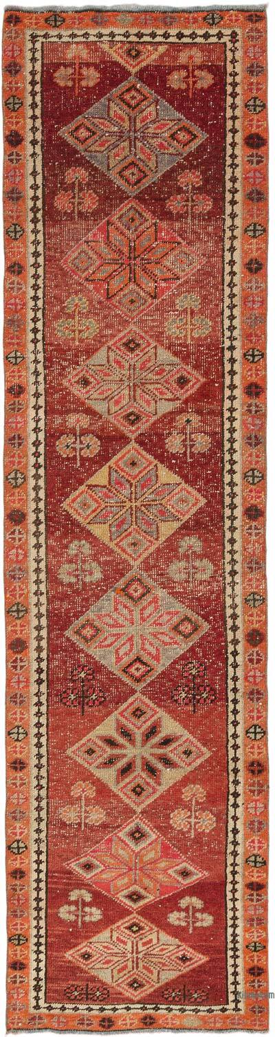 Vintage Tribal Runner Rug - 3' 1" x 12'  (37" x 144")
