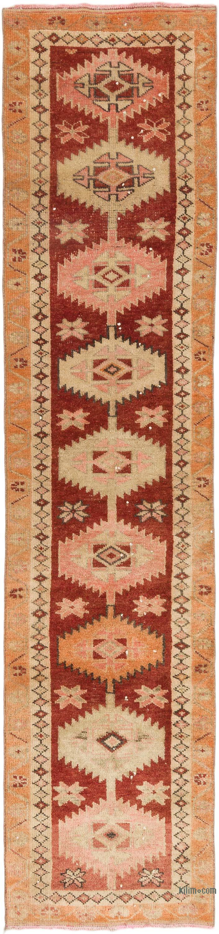 Vintage Tribal Runner Rug - 2' 5" x 10' 6" (29" x 126") - K0074681