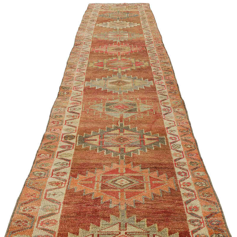 Alfombra Vintage de pasillo - 84 cm x 408 cm - K0074683