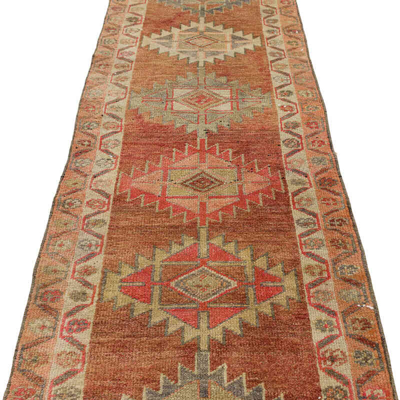 Alfombra Vintage de pasillo - 84 cm x 408 cm - K0074683