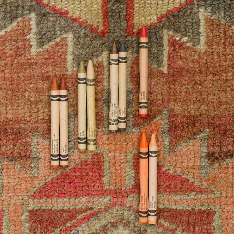 Alfombra Vintage de pasillo - 84 cm x 408 cm - K0074683