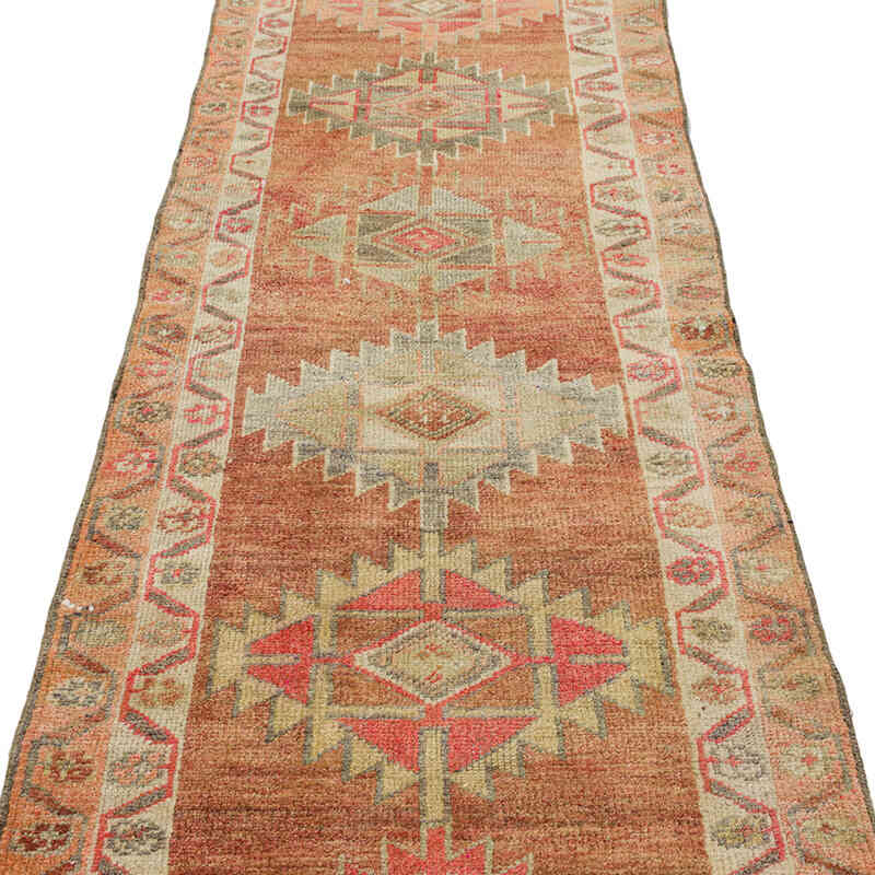 Alfombra Vintage de pasillo - 84 cm x 408 cm - K0074683