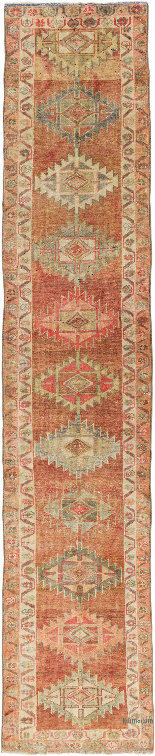 Alfombra Vintage de pasillo - 84 cm x 408 cm - K0074683