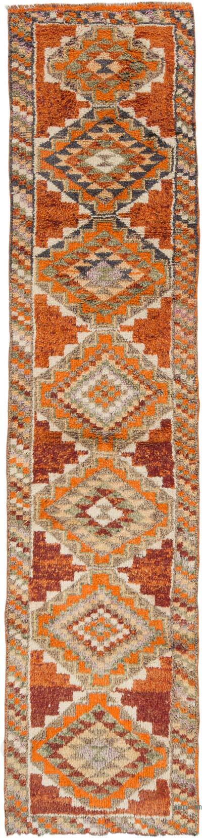 Vintage Tribal Runner Rug - 2' 10" x 11' 11" (34" x 143")