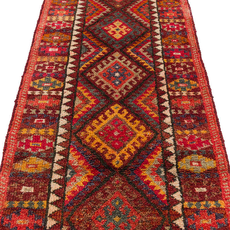 Vintage Tribal Runner Rug - 2' 10" x 10' 6" (34" x 126") - K0074693