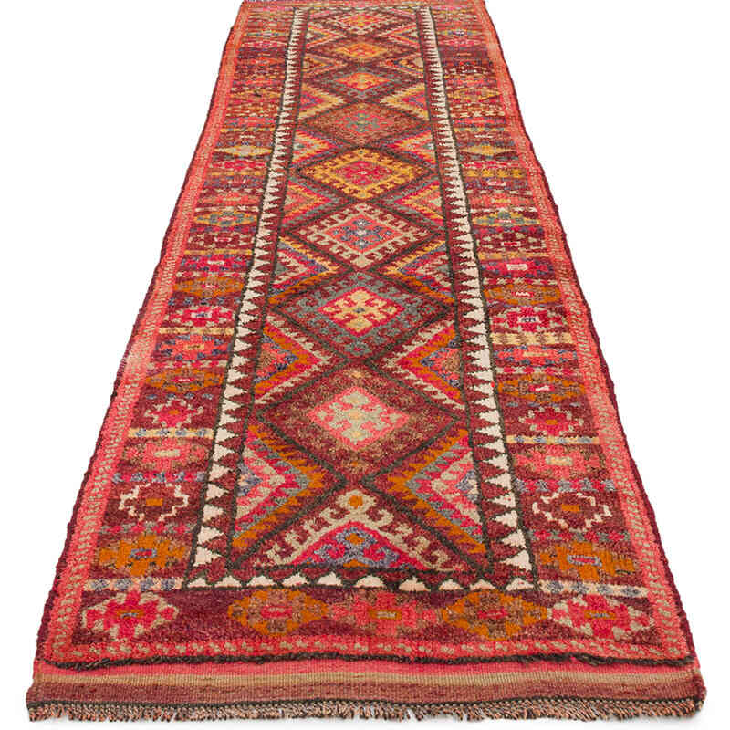 Vintage Tribal Runner Rug - 2' 10" x 10' 6" (34" x 126") - K0074693