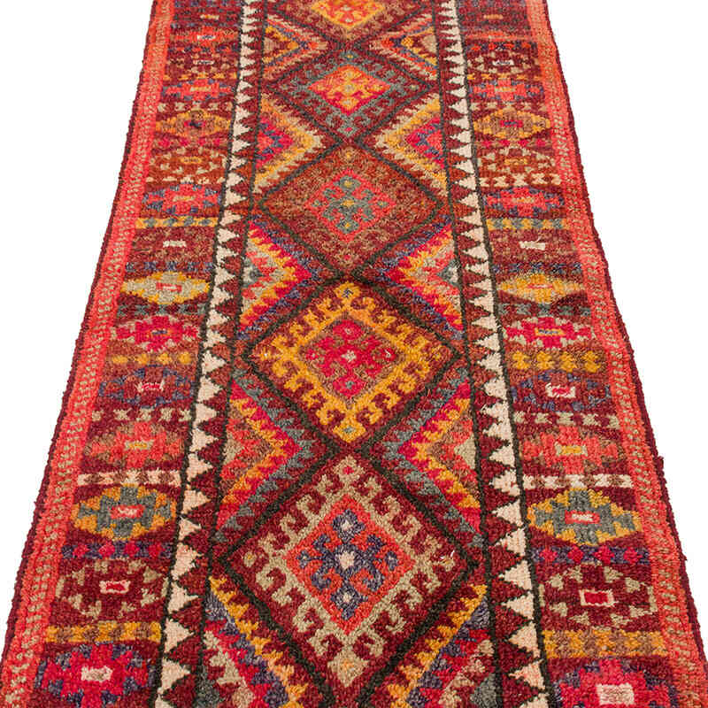 Vintage Tribal Runner Rug - 2' 10" x 10' 6" (34" x 126") - K0074693