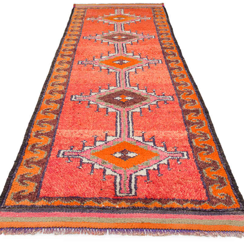 Vintage Tribal Runner Rug - 3' 2" x 10' 5" (38" x 125") - K0074694