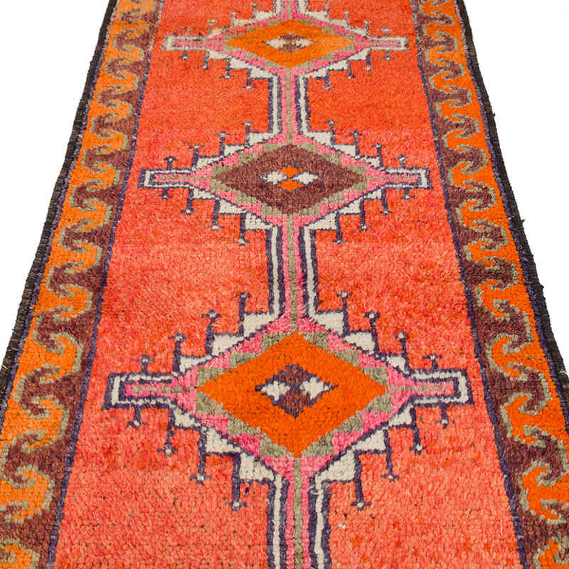 Vintage Tribal Runner Rug - 3' 2" x 10' 5" (38" x 125") - K0074694