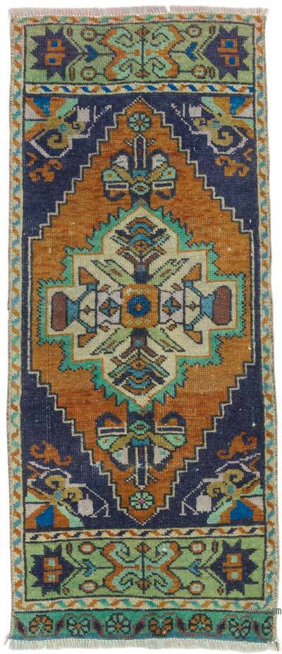 El Dokuma Vintage Halı - 38 cm x 87 cm