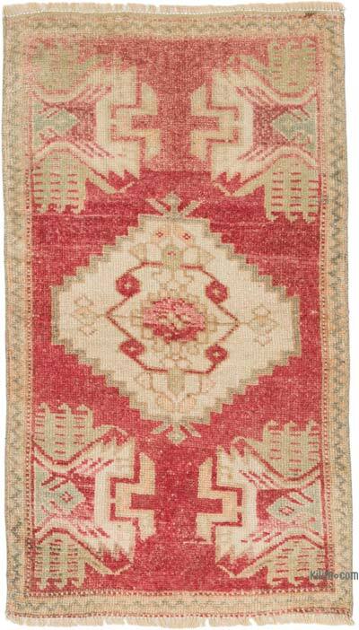 El Dokuma Vintage Halı - 50 cm x 92 cm
