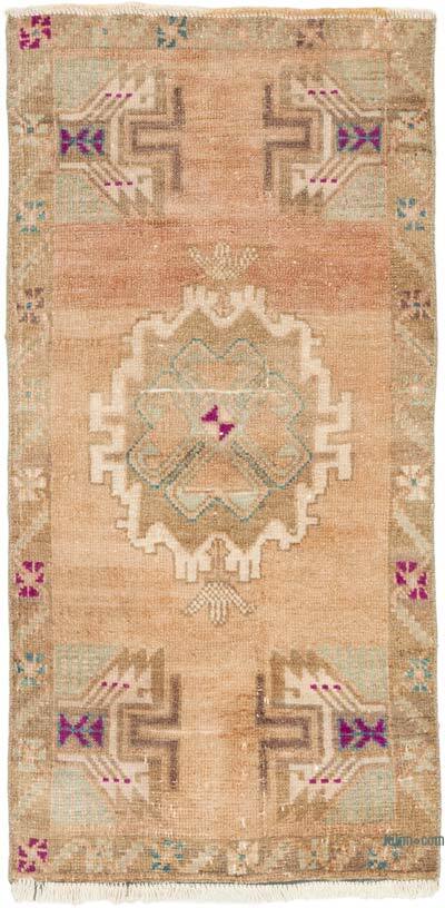 Alfombra Vintage Turca Anudada a Mano - 50 cm x 100 cm