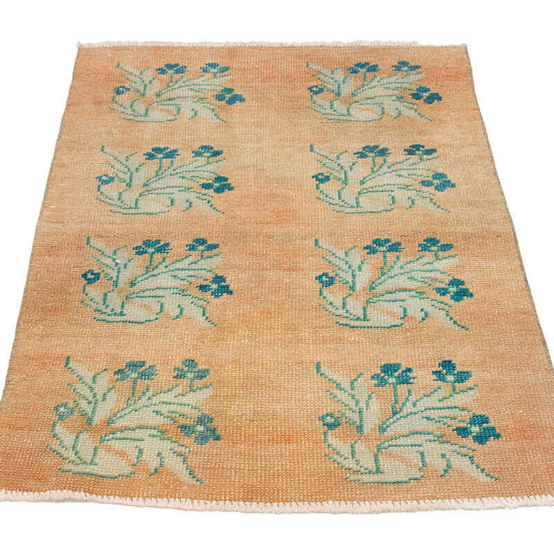 Vintage Turkish Hand-Knotted Rug - 2' 3" x 3' 1" (27" x 37") - K0074716