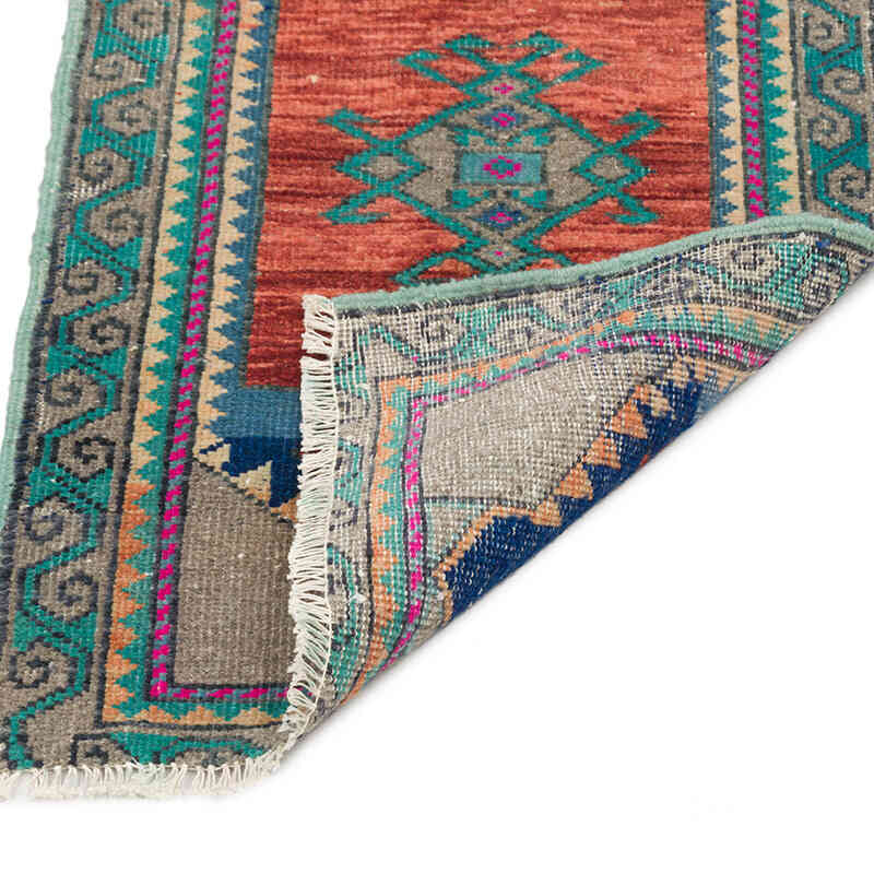 Alfombra Vintage Turca Anudada a Mano - 50 cm x 76 cm - K0074717