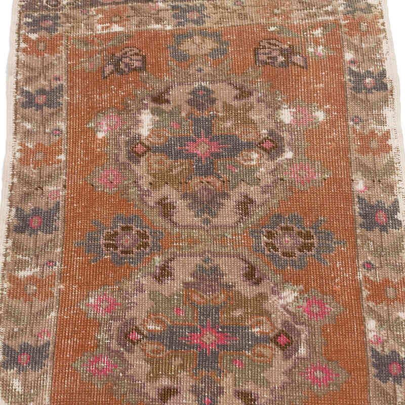 Alfombra Vintage Turca Anudada a Mano - 56 cm x 94 cm - K0074719