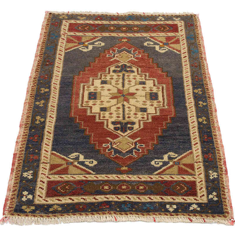 Vintage Turkish Hand-Knotted Rug - 1' 10" x 2' 11" (22" x 35") - K0074726