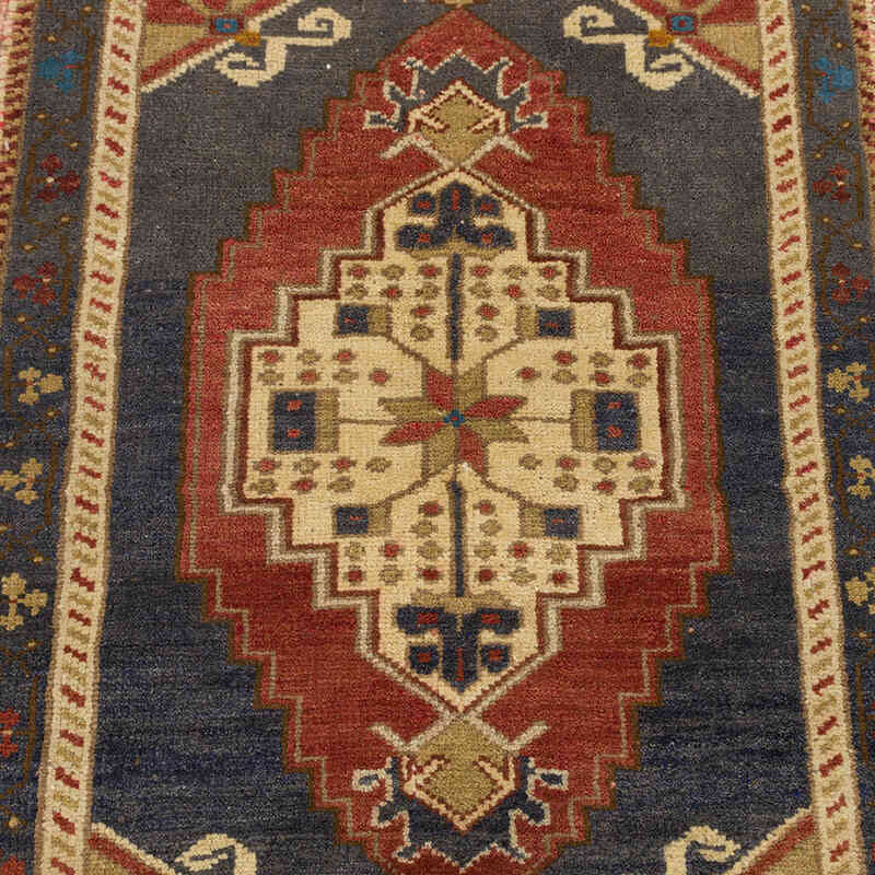 Vintage Turkish Hand-Knotted Rug - 1' 10" x 2' 11" (22" x 35") - K0074726