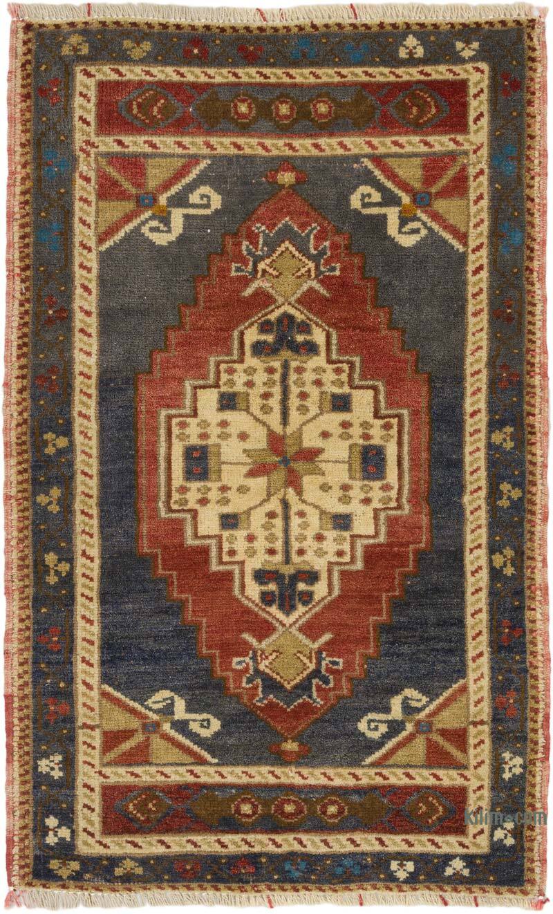 Vintage Turkish Hand-Knotted Rug - 1' 10" x 2' 11" (22" x 35") - K0074726