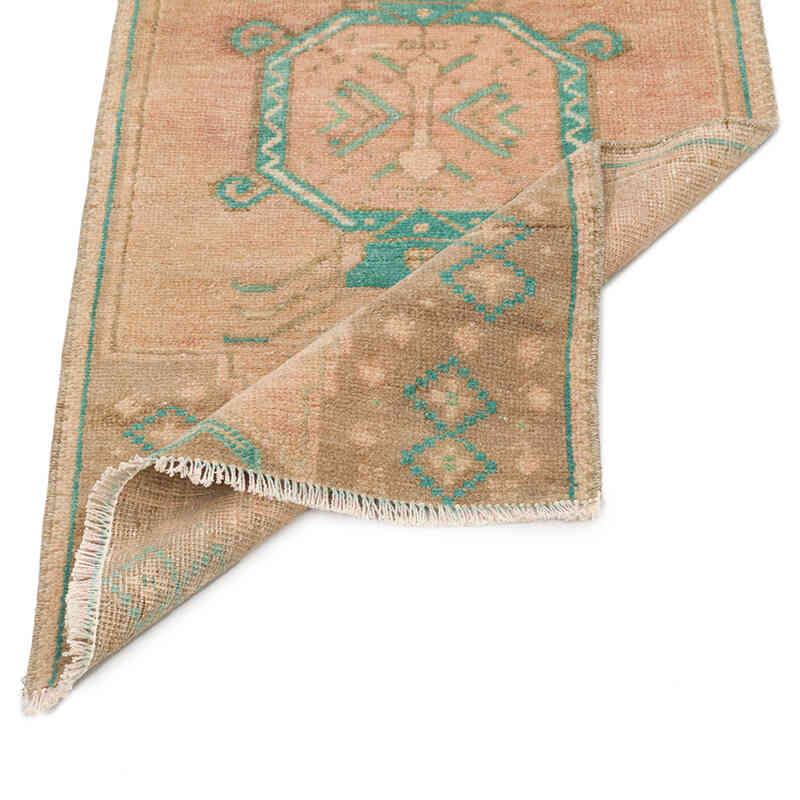 Alfombra Vintage Turca Anudada a Mano - 50 cm x 100 cm - K0074729