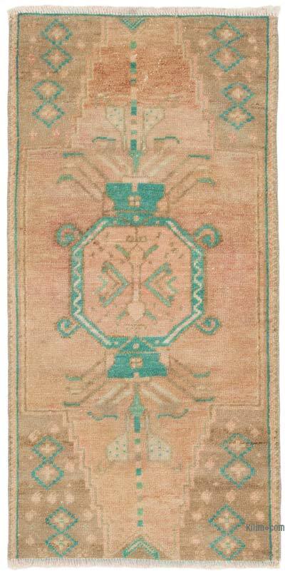 Alfombra Vintage Turca Anudada a Mano - 50 cm x 100 cm