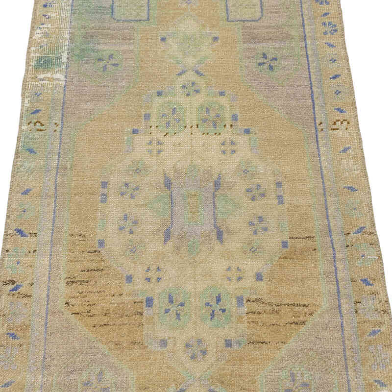 Alfombra Vintage Turca Anudada a Mano - 50 cm x 115 cm - K0074732