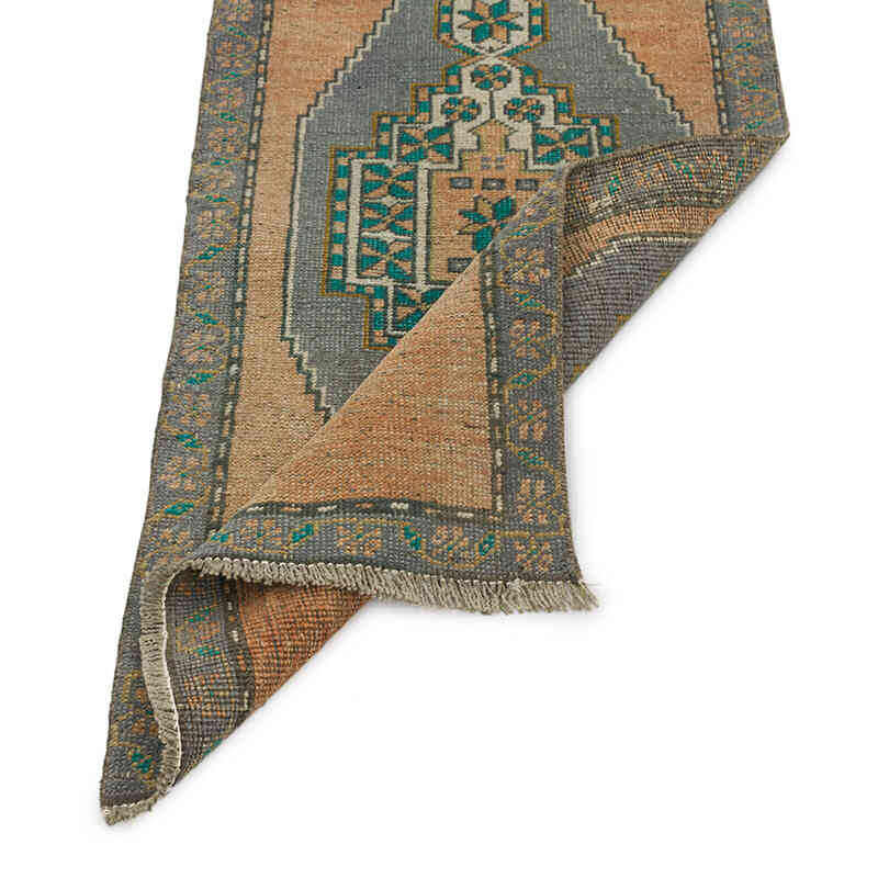 Alfombra Vintage Turca Anudada a Mano - 50 cm x 100 cm - K0074735