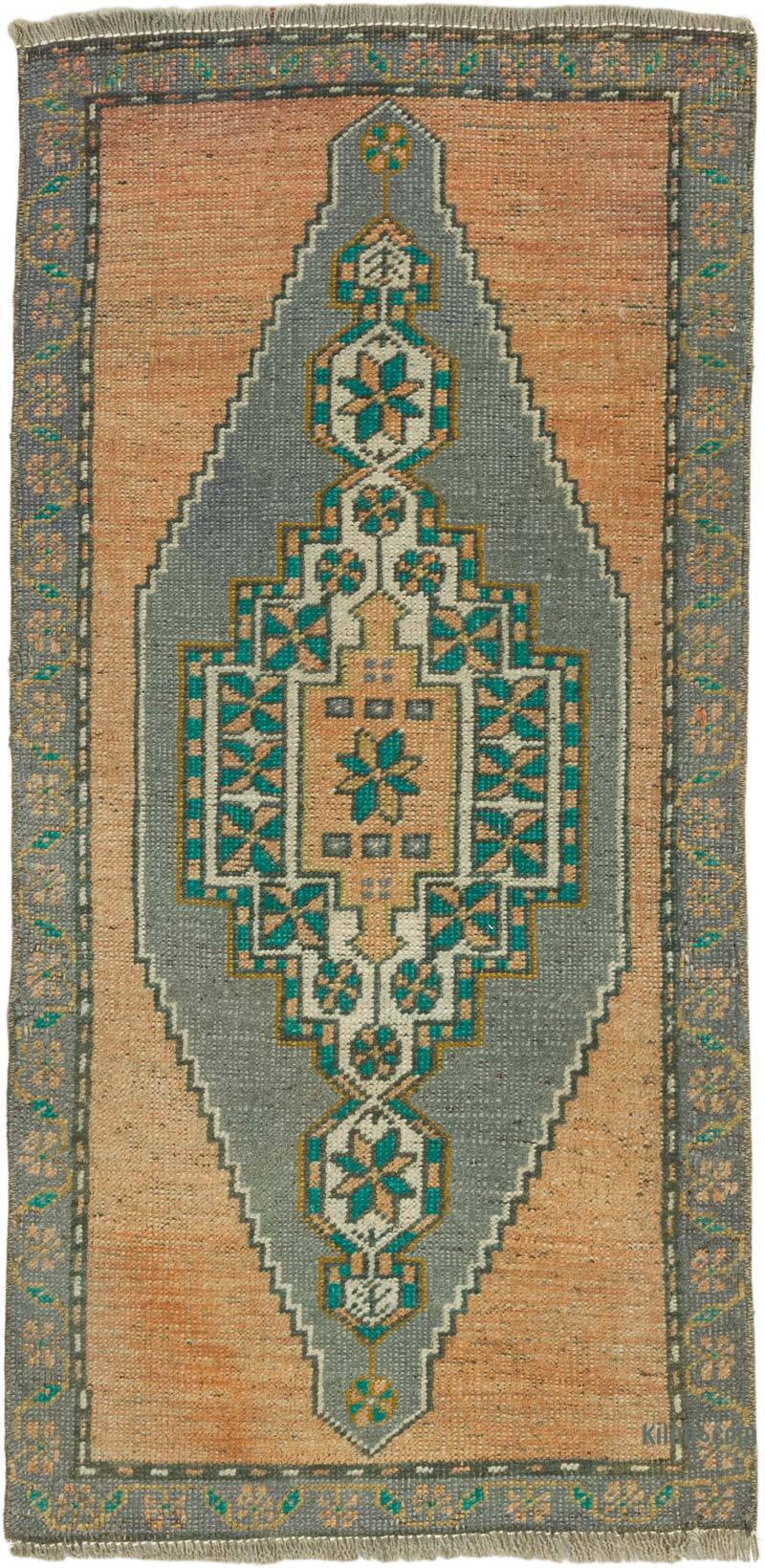 Alfombra Vintage Turca Anudada a Mano - 50 cm x 100 cm - K0074735