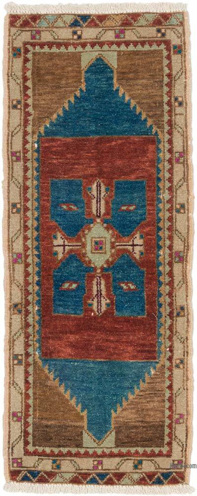 El Dokuma Vintage Halı - 42 cm x 106 cm