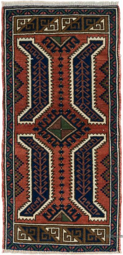 El Dokuma Vintage Halı - 45 cm x 110 cm