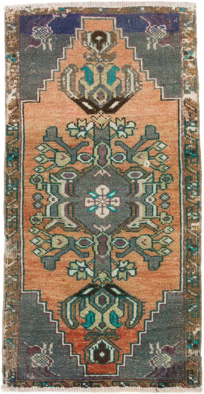 El Dokuma Vintage Halı - 50 cm x 95 cm - K0074741