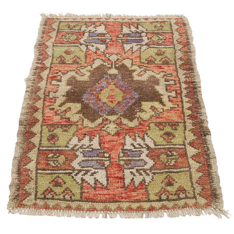 El Dokuma Vintage Halı - 45 cm x 83 cm - K0074743