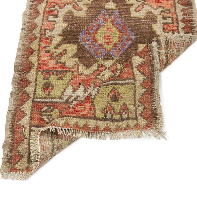 El Dokuma Vintage Halı - 45 cm x 83 cm - K0074743
