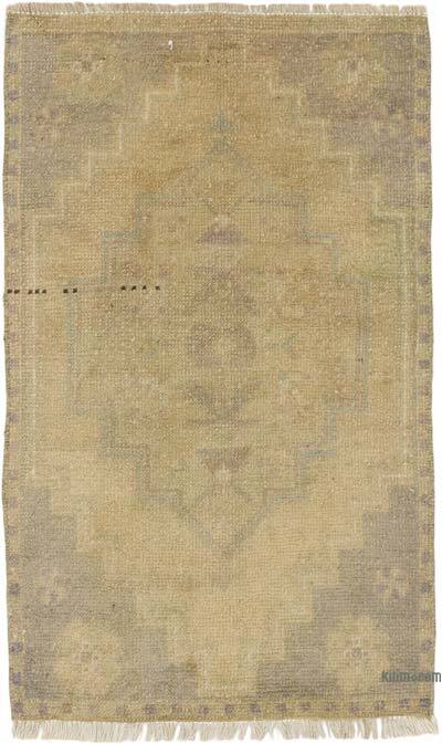 Vintage Turkish Hand-Knotted Rug - 1' 8" x 2' 9" (20" x 33")