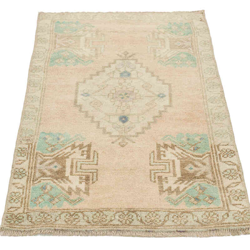Vintage Turkish Hand-Knotted Rug - 1' 10" x 3' 1" (22" x 37") - K0074749