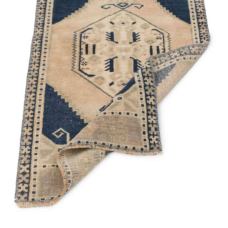 El Dokuma Vintage Halı - 49 cm x 91 cm - K0074758