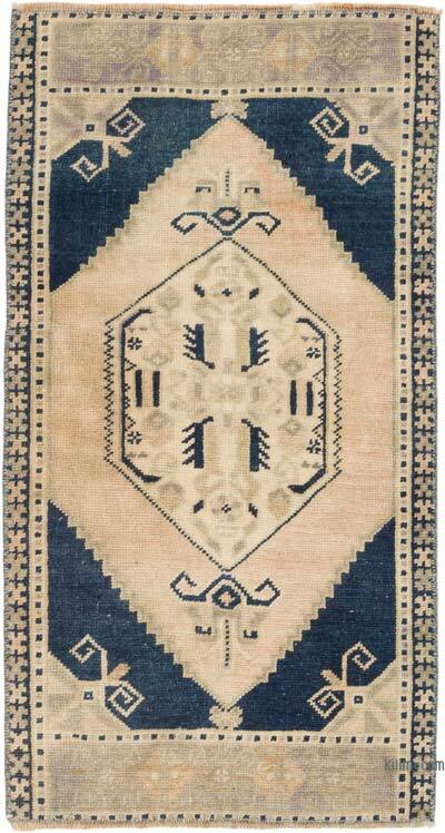 El Dokuma Vintage Halı - 49 cm x 91 cm
