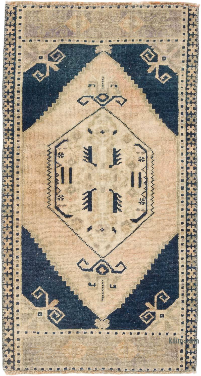El Dokuma Vintage Halı - 49 cm x 91 cm - K0074758