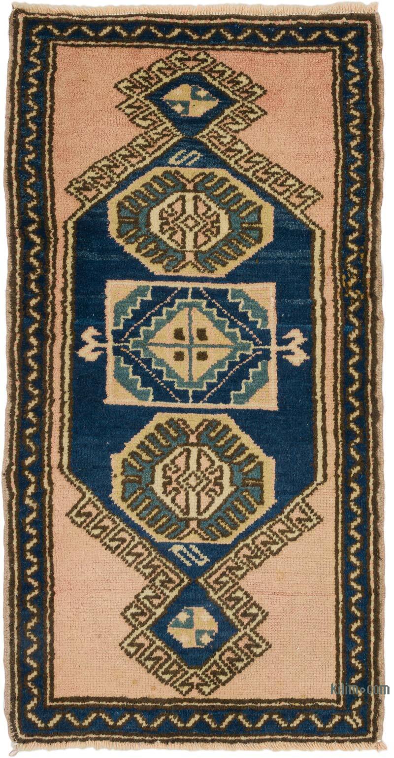 El Dokuma Vintage Halı - 60 cm x 115 cm - K0074760
