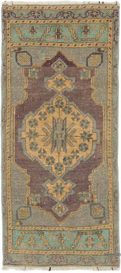 El Dokuma Vintage Halı - 44 cm x 97 cm