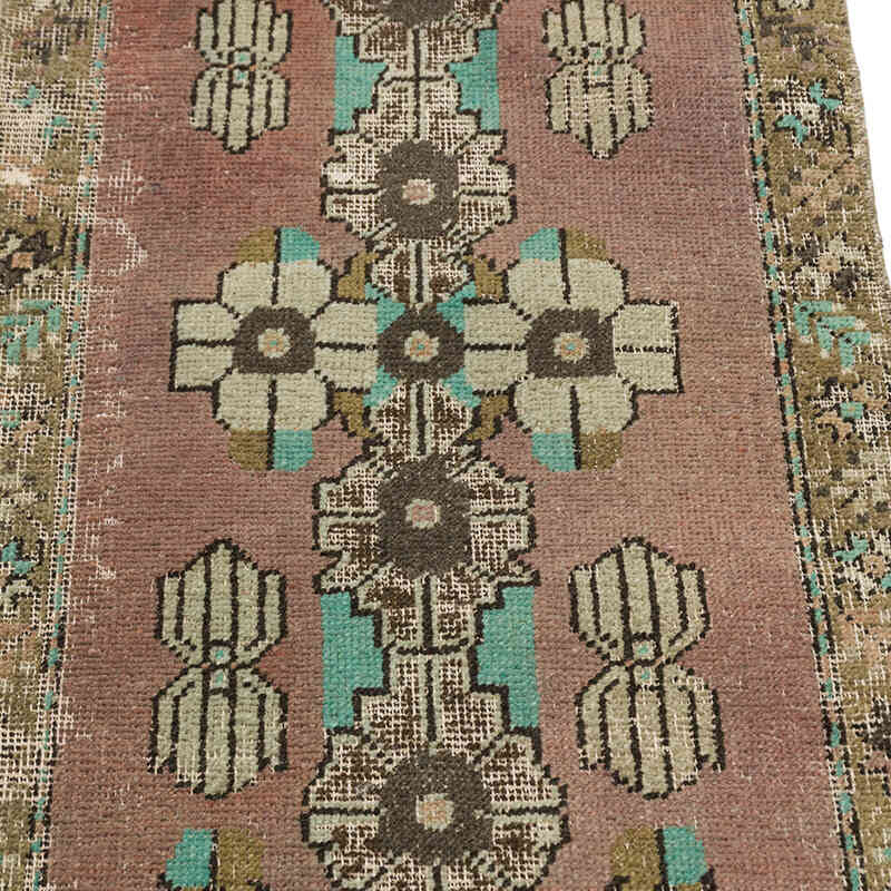 El Dokuma Vintage Halı - 46 cm x 112 cm - K0074765