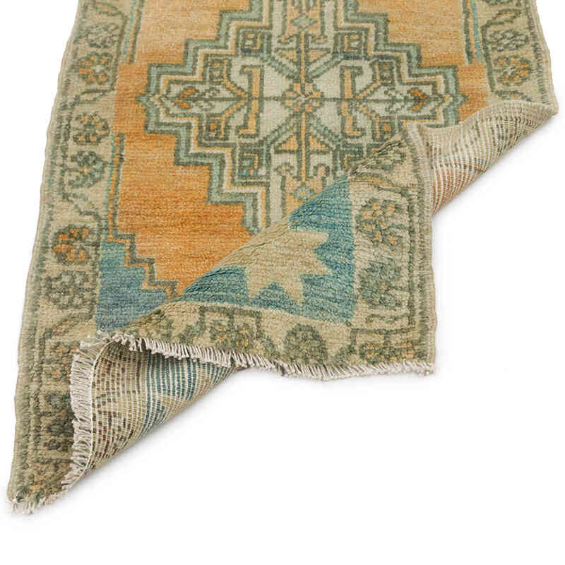 Vintage Turkish Hand-Knotted Rug - 1' 7" x 3' 1" (19" x 37") - K0074768