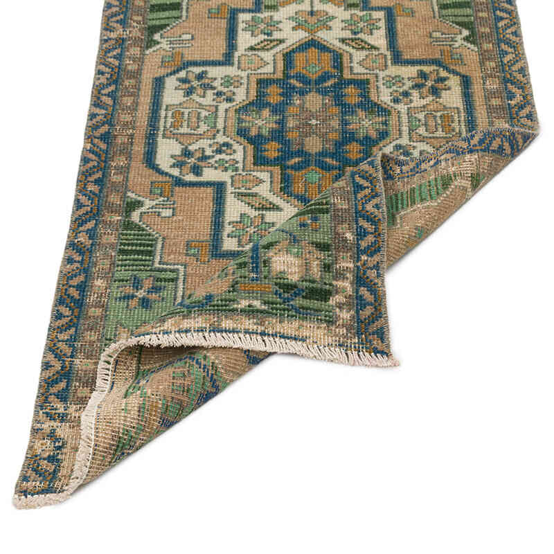 El Dokuma Vintage Halı - 50 cm x 104 cm - K0074770